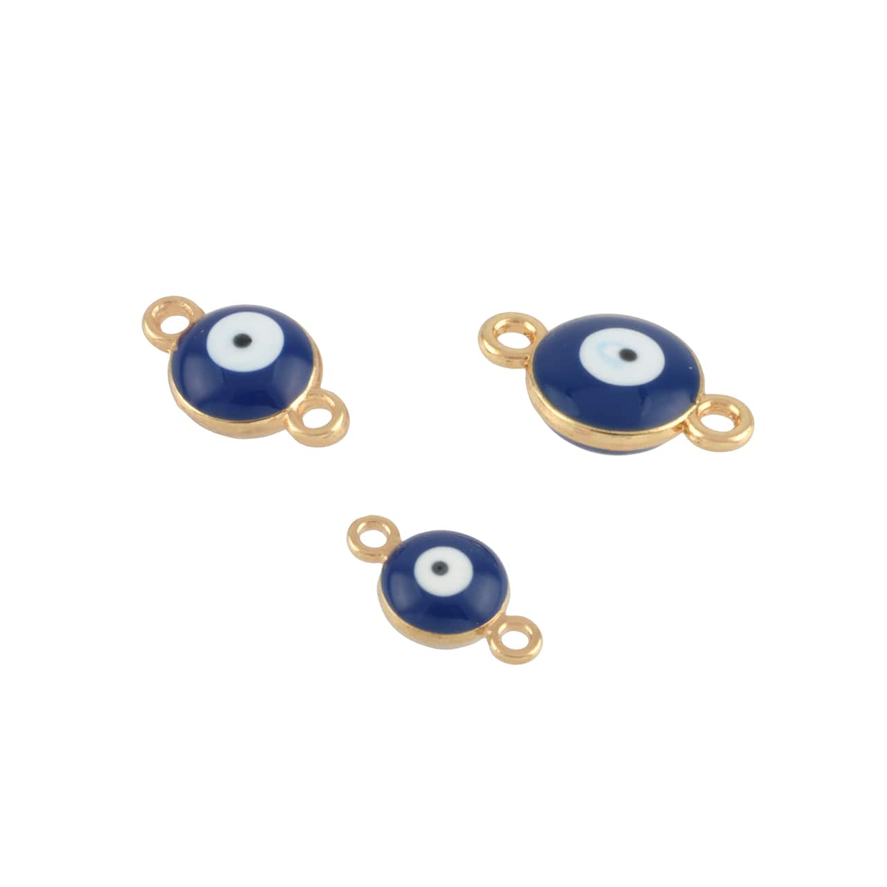 12 Packs: 18 ct. (216 total) Eye Gold Connectors by Bead Landing™
